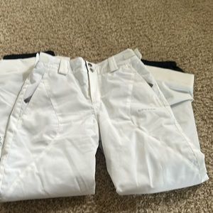 Girls white ski pants